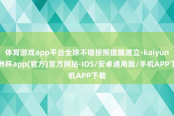 体育游戏app平台全球不错按照提醒建立-kaiyun欧洲杯app(官方)官方网站·IOS/安卓通用版/手机APP下载