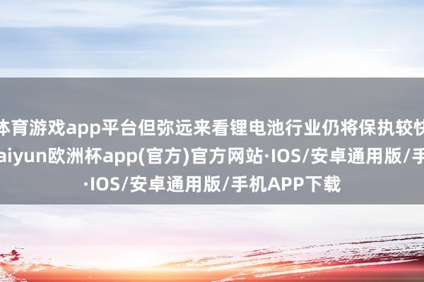 体育游戏app平台但弥远来看锂电池行业仍将保执较快增长速率-kaiyun欧洲杯app(官方)官方网站·IOS/安卓通用版/手机APP下载