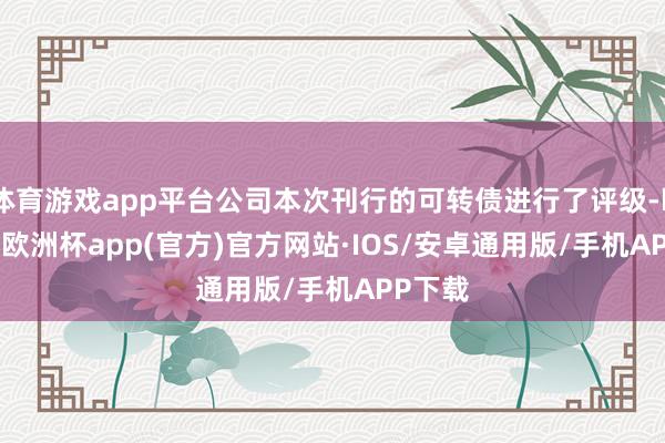 体育游戏app平台公司本次刊行的可转债进行了评级-kaiyun欧洲杯app(官方)官方网站·IOS/安卓通用版/手机APP下载