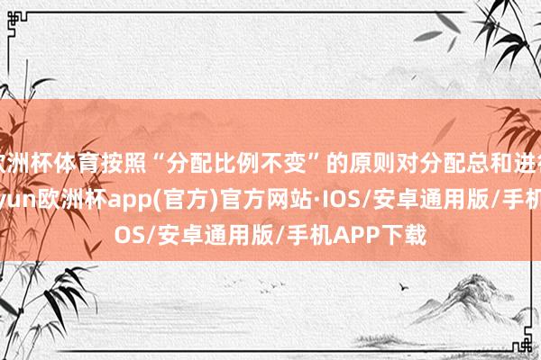 欧洲杯体育按照“分配比例不变”的原则对分配总和进行疗养-kaiyun欧洲杯app(官方)官方网站·IOS/安卓通用版/手机APP下载