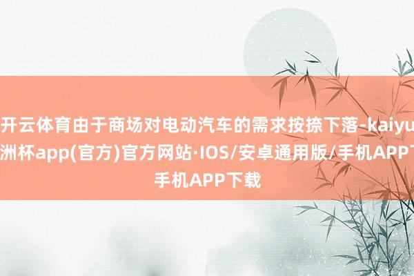 开云体育由于商场对电动汽车的需求按捺下落-kaiyun欧洲杯app(官方)官方网站·IOS/安卓通用版/手机APP下载