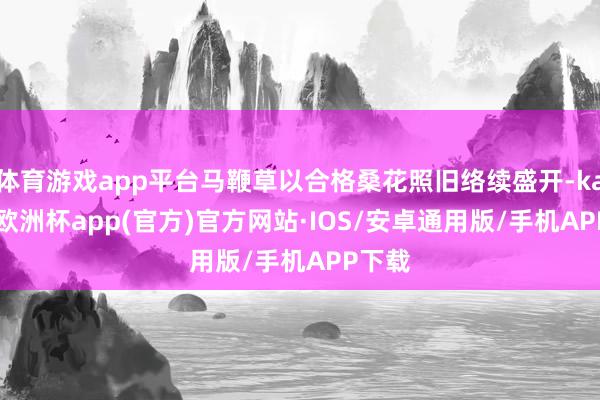 体育游戏app平台马鞭草以合格桑花照旧络续盛开-kaiyun欧洲杯app(官方)官方网站·IOS/安卓通用版/手机APP下载