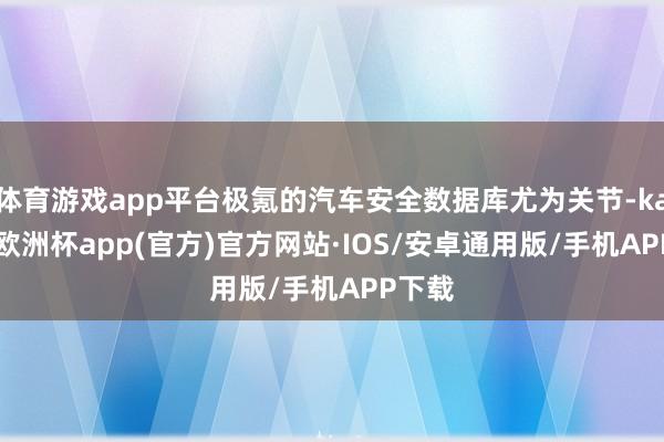 体育游戏app平台极氪的汽车安全数据库尤为关节-kaiyun欧洲杯app(官方)官方网站·IOS/安卓通用版/手机APP下载