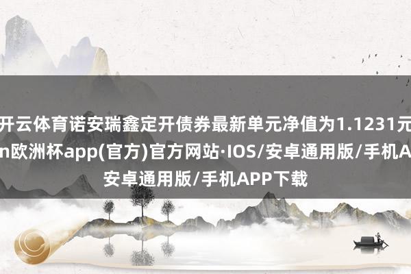 开云体育诺安瑞鑫定开债券最新单元净值为1.1231元-kaiyun欧洲杯app(官方)官方网站·IOS/安卓通用版/手机APP下载