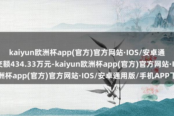 kaiyun欧洲杯app(官方)官方网站·IOS/安卓通用版/手机APP下载成交额434.33万元-kaiyun欧洲杯app(官方)官方网站·IOS/安卓通用版/手机APP下载