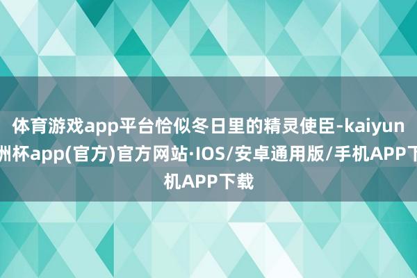 体育游戏app平台恰似冬日里的精灵使臣-kaiyun欧洲杯app(官方)官方网站·IOS/安卓通用版/手机APP下载