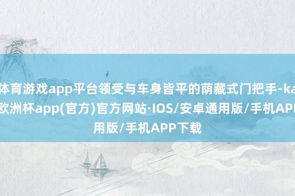 体育游戏app平台领受与车身皆平的荫藏式门把手-kaiyun欧洲杯app(官方)官方网站·IOS/安卓通用版/手机APP下载