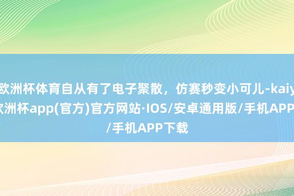 欧洲杯体育自从有了电子聚散，仿赛秒变小可儿-kaiyun欧洲杯app(官方)官方网站·IOS/安卓通用版/手机APP下载