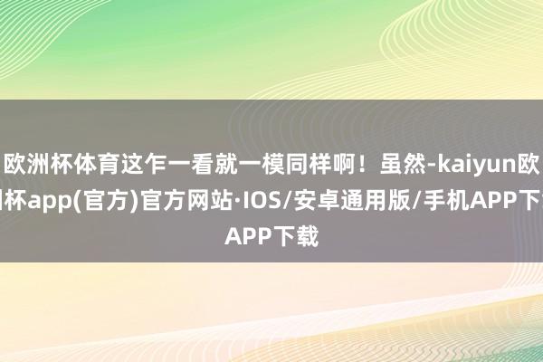 欧洲杯体育这乍一看就一模同样啊！虽然-kaiyun欧洲杯app(官方)官方网站·IOS/安卓通用版/手机APP下载