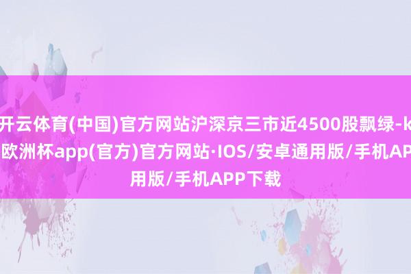 开云体育(中国)官方网站沪深京三市近4500股飘绿-kaiyun欧洲杯app(官方)官方网站·IOS/安卓通用版/手机APP下载