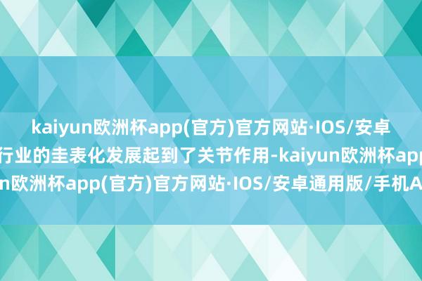 kaiyun欧洲杯app(官方)官方网站·IOS/安卓通用版/手机APP下载对行业的圭表化发展起到了关节作用-kaiyun欧洲杯app(官方)官方网站·IOS/安卓通用版/手机APP下载