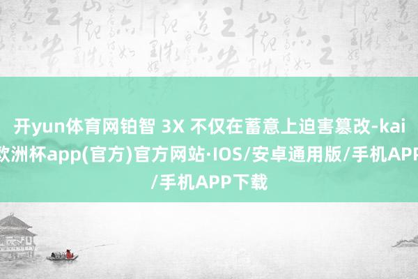 开yun体育网铂智 3X 不仅在蓄意上迫害篡改-kaiyun欧洲杯app(官方)官方网站·IOS/安卓通用版/手机APP下载